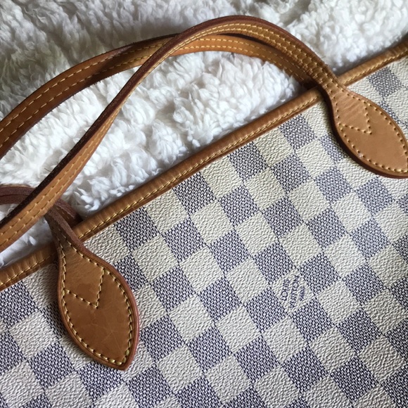 SOLD Louis Vuitton Neverfull MM Damier Azur - Picture 8 of 8